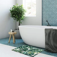 green tropical bathroom rug green leaf bath mat tropical bath mat 16 x 24 floor mat in the room waterproof anti slip door mat