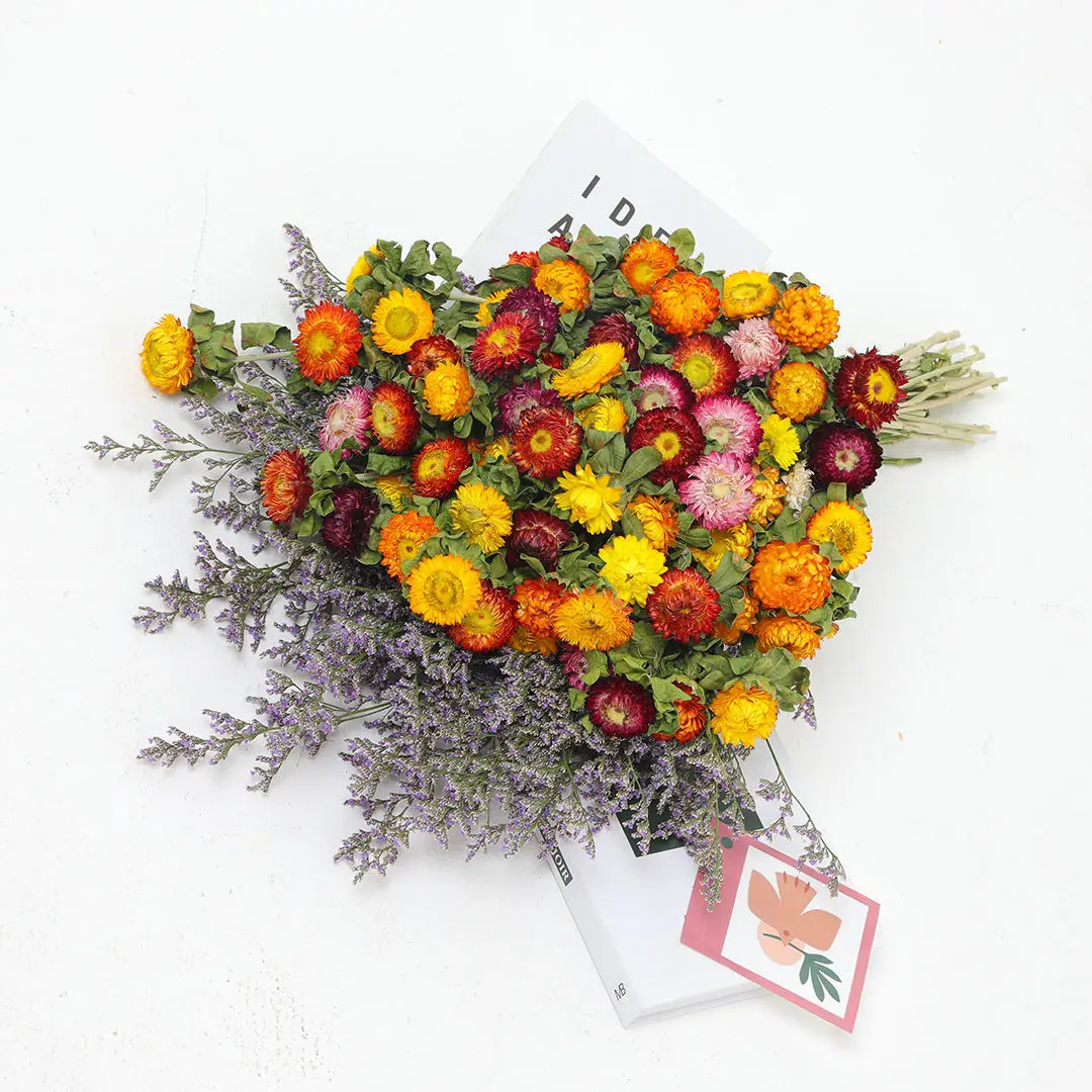 

Daisy Dried Natural Sunflower DIY Decor Dry Straw Chrysanthemum Heads Decorative For Home Wedding Party Tabel Decor 35/50/68PCS