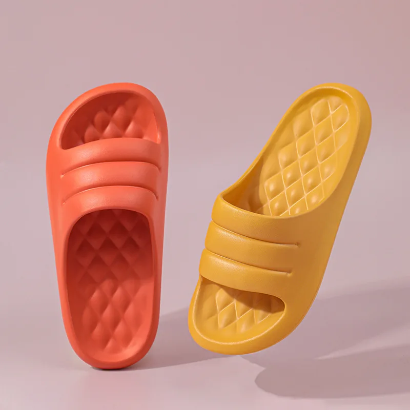 

Сандалии пляжные на платформе, мягкая подошва, Эва, Нескользящие, летние тапки для отдыха, для ванной комнаты, для мужчин и женщин