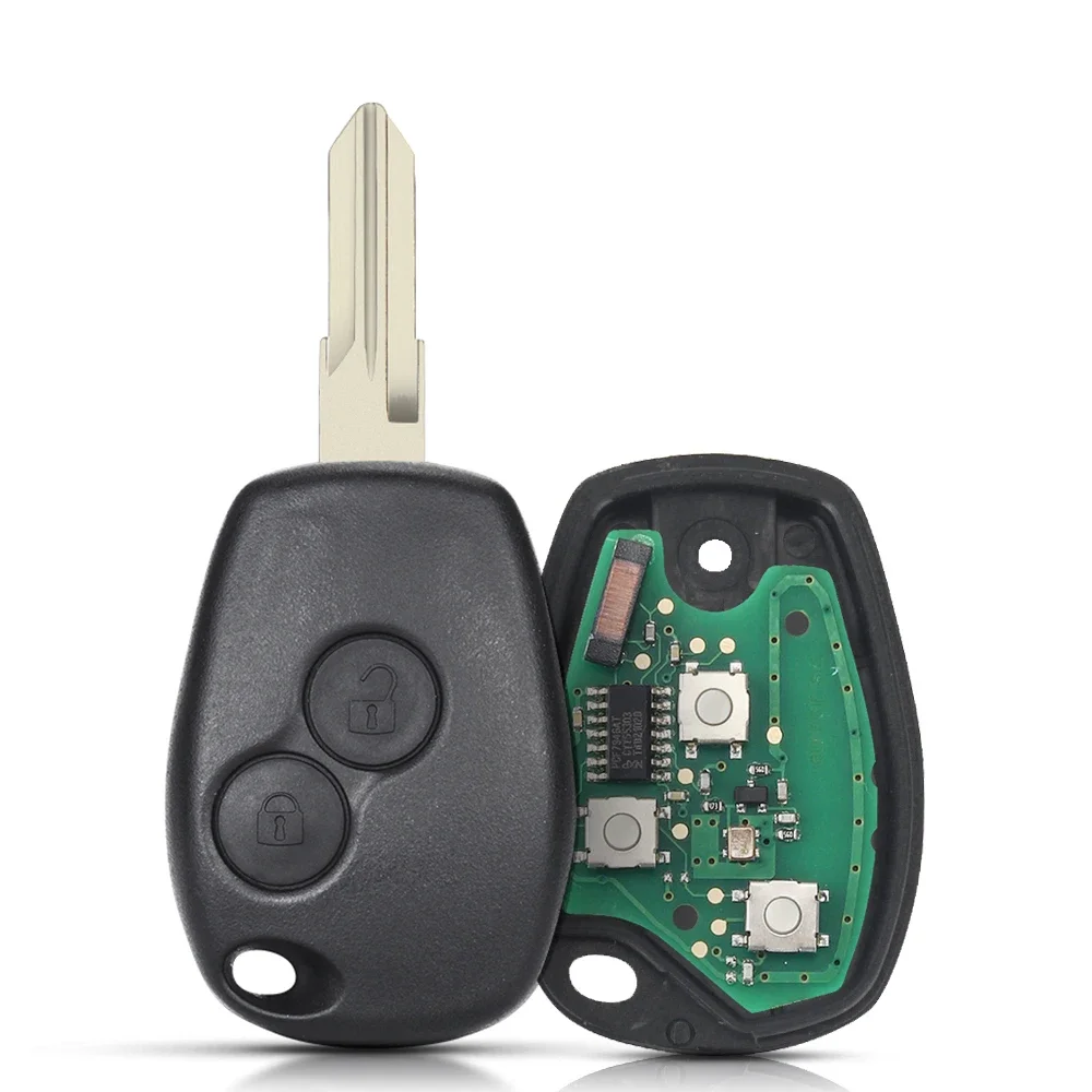 Дистанционный ключ KEYYOU для Renault Duster Modus Clio 3 Twingo DACIA Logan Sandero Kangoo 433 МГц PCF7947 PCF7946, чип, 2 кнопки