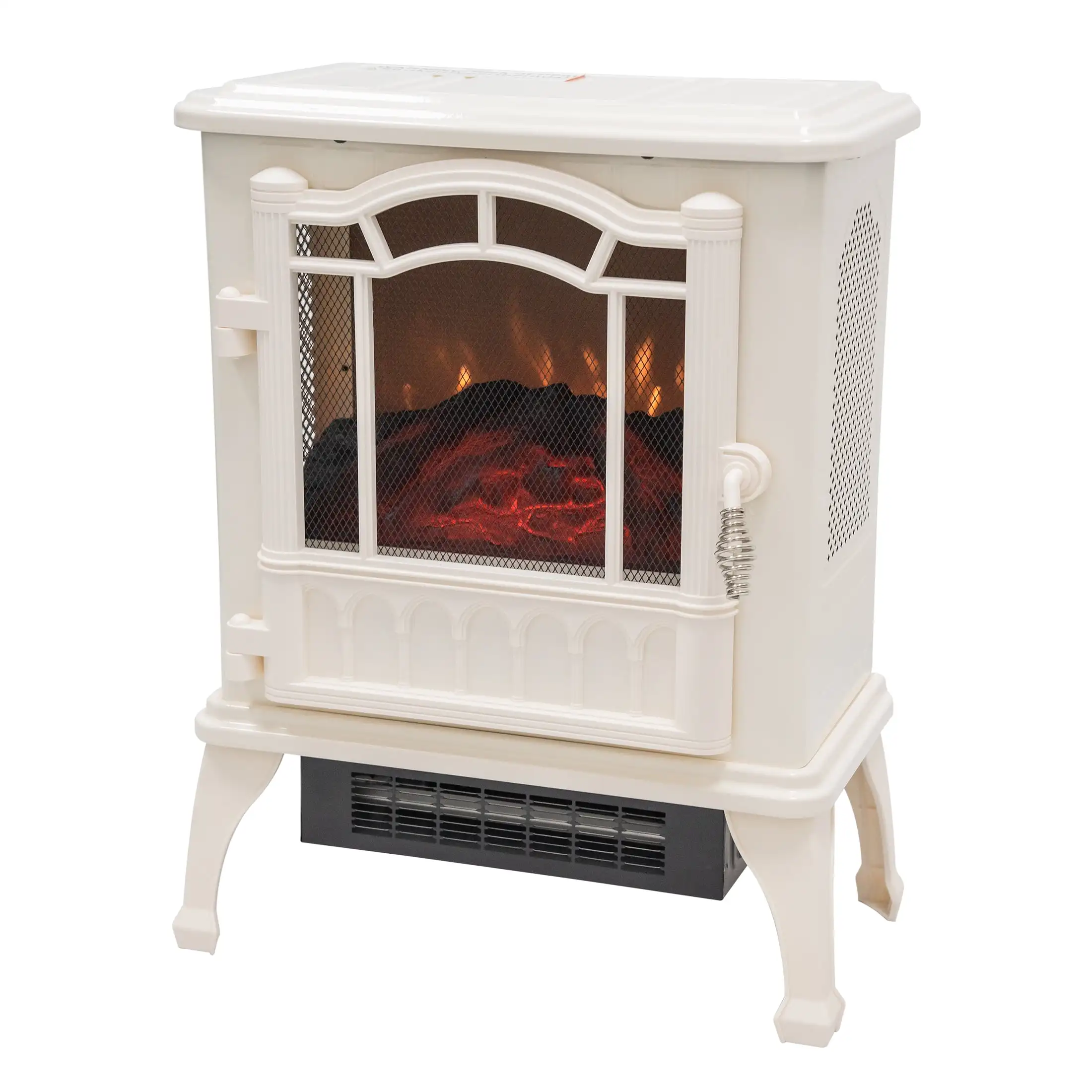 

1500w 2-Setting 3D Electric Stove Heater with Life-like Flame, Vanilla