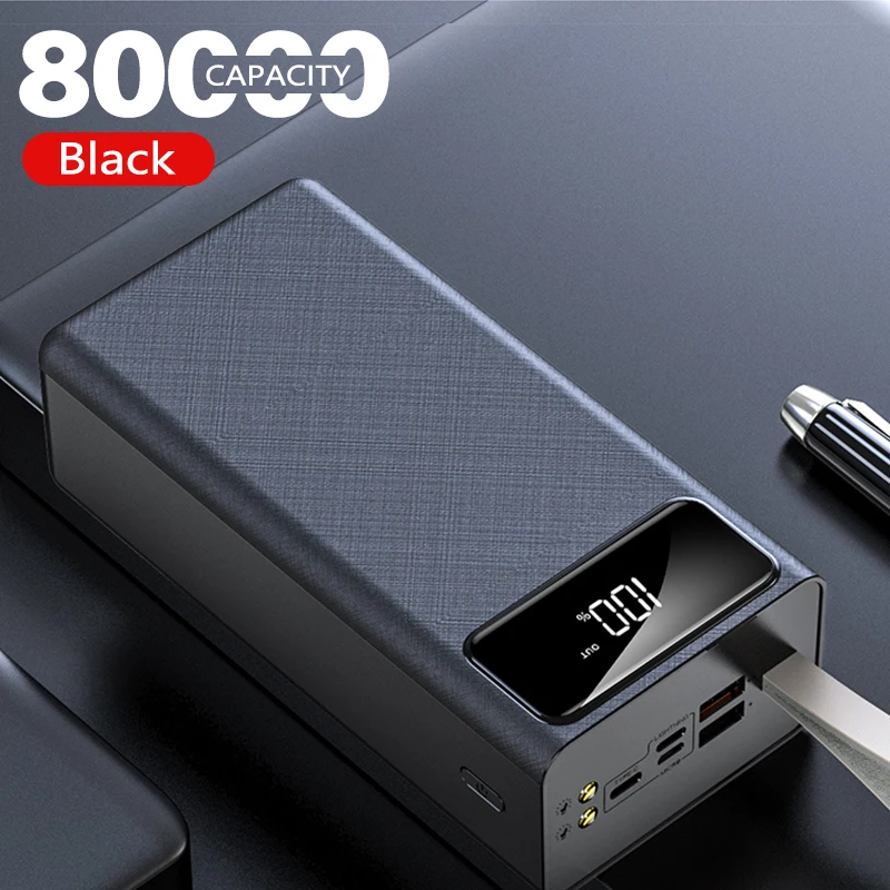 Внешний аккумулятор большой емкости для Huawei, Xiaomi, Redmi, iPhone 13 Pro Max