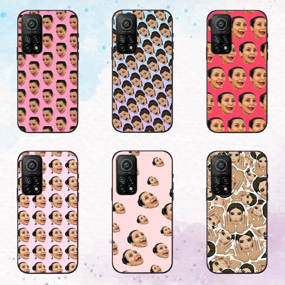 Чехол для телефона K-Kim K-Kardashian Actress Samsung A 50 52 72 73 80 91 32 51 71 Черный силиконовый мягкий