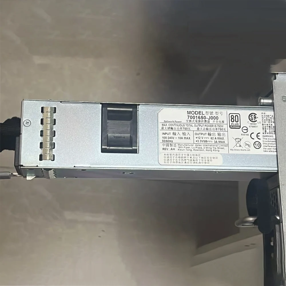 Для источника питания CISCO полностью протестированного N55-PAC-750W 341-0503-01 7001650 -J000 A0 750