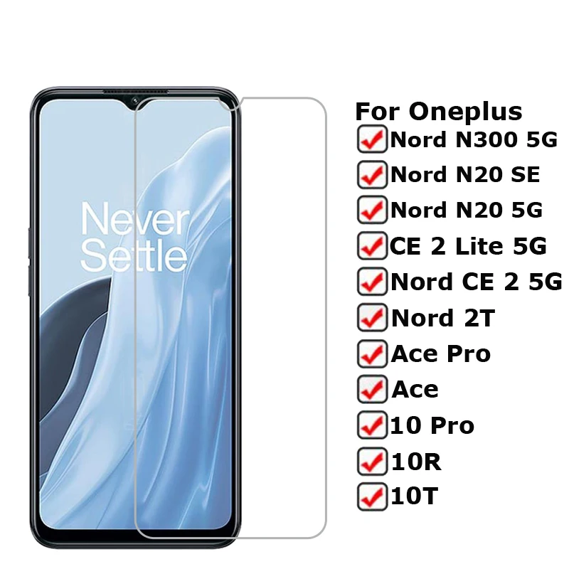 Стекло для OnePlus Nord N300 5G, Защитная пленка для экрана Nord N20 SE CE 2 Lite 5G 2T One Plus 10 Pro 10 T R Ace Pro, закаленное стекло, 2-1 шт.