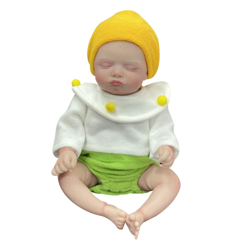 45 см Reborn Sleeping Rosalie Мягкие волосы с ручными корнями 3D кожа венами Коллекционная