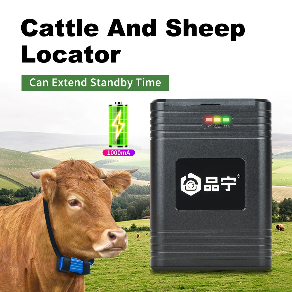

AHGUEP V6 2022 Newest Cow GPS Tracker Big Battery 18000mAh 180-day Standby For Livestock Cattle Horse Camel Real Time Tracking
