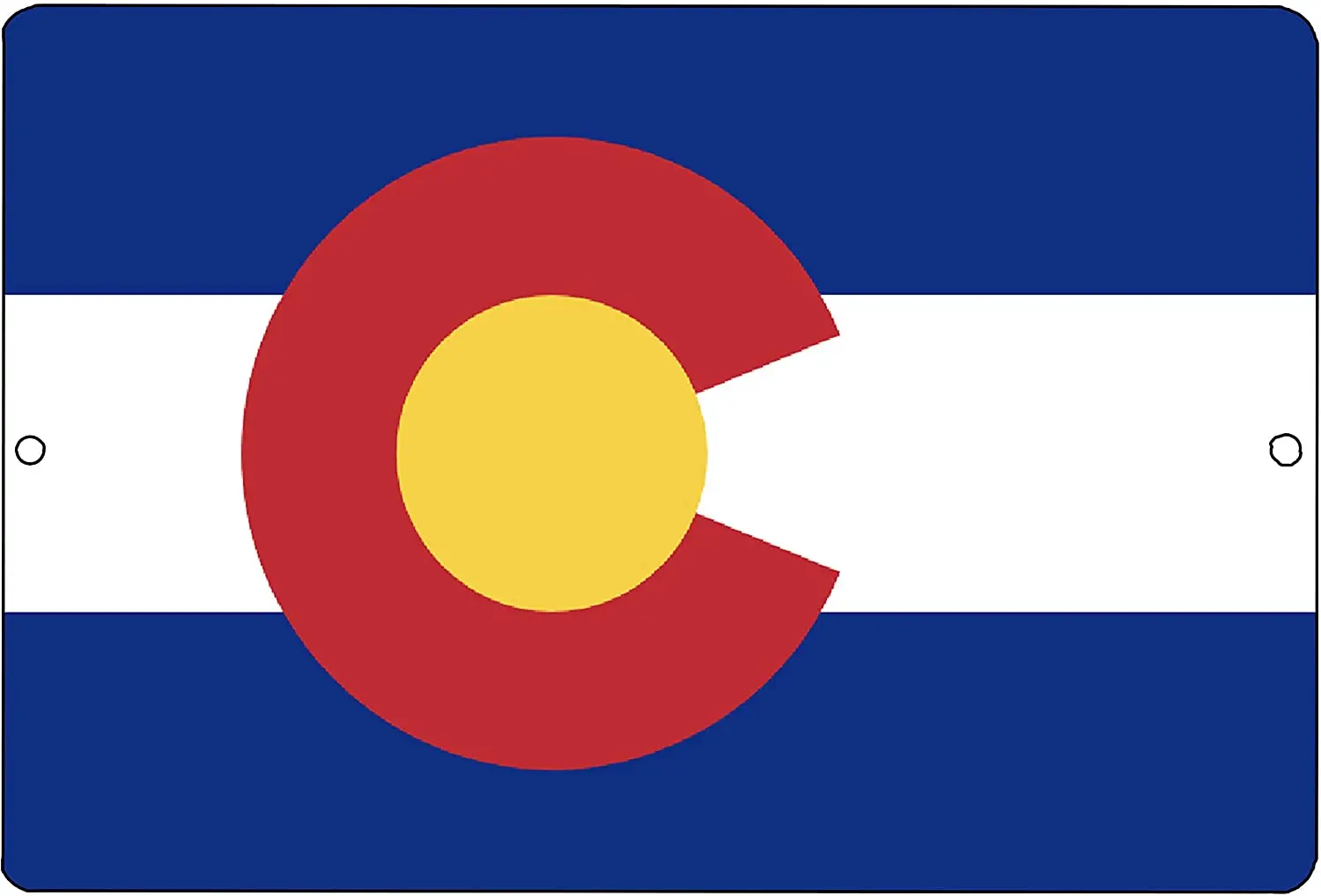 

Colorado State Flag Metal Tin Sign Wall Decor Man Cave Bar Home Office CO