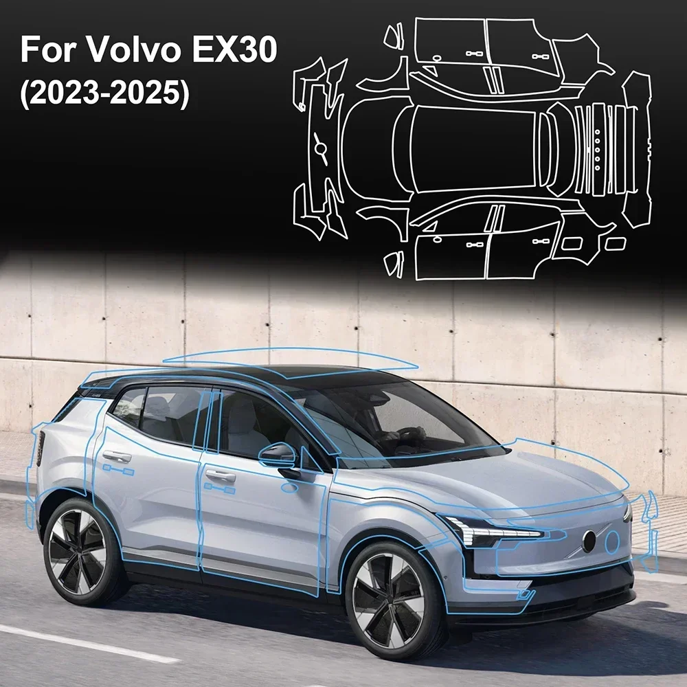 Для Volvo EX30 2023 2024 2025 защитная пленка для автомобильной краски прозрачная наклейка