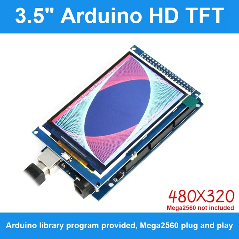 

Цветной ЖК-экран TFT 3,5 дюйма, модуль X, ЖК-экран Ultra HD для платы Arduino Mega2560 R3