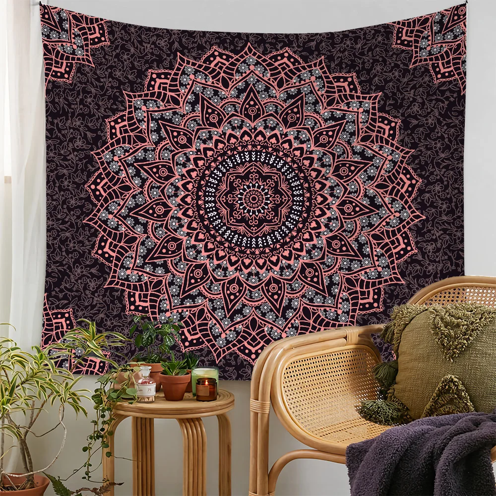 

Psychedelic Tapestry Mandala Tapiz Wall Hanging Trippy Tapestries for Bedroom Living Room Dorm Decoracion Pared Tapisserie Mural