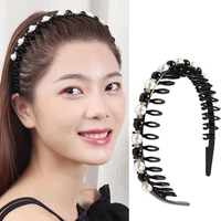2022 new women simple pearls headband all match hair bundle girls hair band fashion accessories crystal pearls head hoop