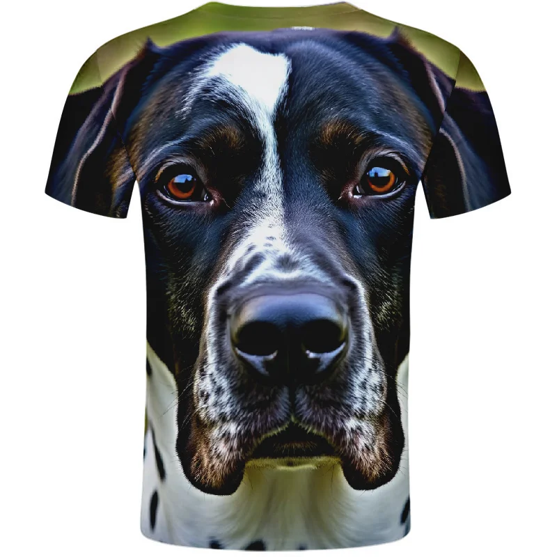 Футболка YMGHJRWN с собакой Браке д'Овернь