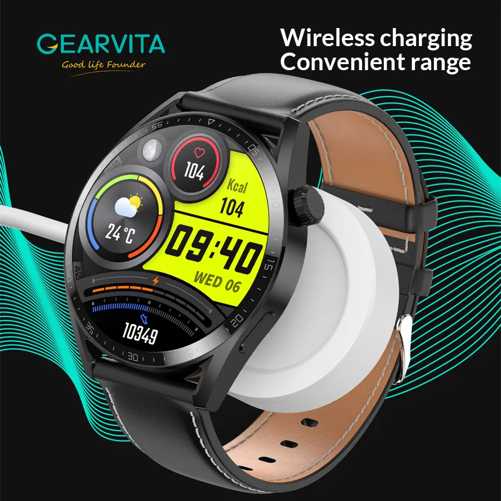 Смарт-часы с GPS-треком 1 36 дюйма 390*390 NFC кислород/давление в крови беспроводная