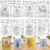 be the energy fairy tale girls butterfly transparent clear stamp card album making scraobooking diy crafts stencil new 2022