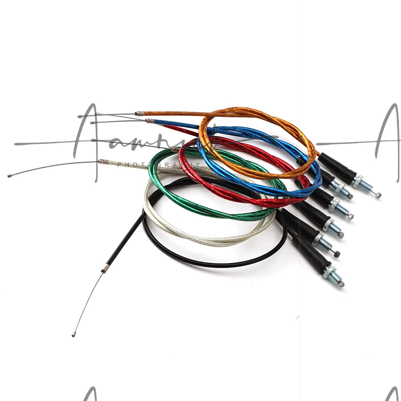 Для Dirt Pit Bike Motocross XR50 CRF50 CRF70 KLX 110 125 мотоциклетный Дроссельный кабель 950 мм 1200 мм Прямые соединительные кабели Moto