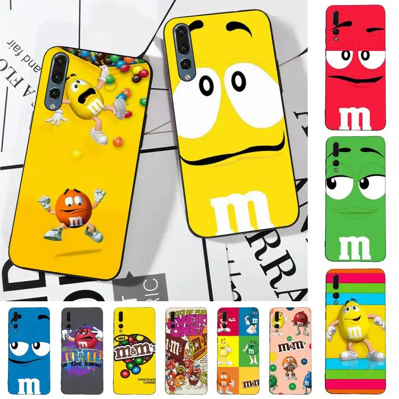 

M&Ms Chocolate Phone Case for Huawei P30 40 20 10 8 9 lite pro plus Psmart2019