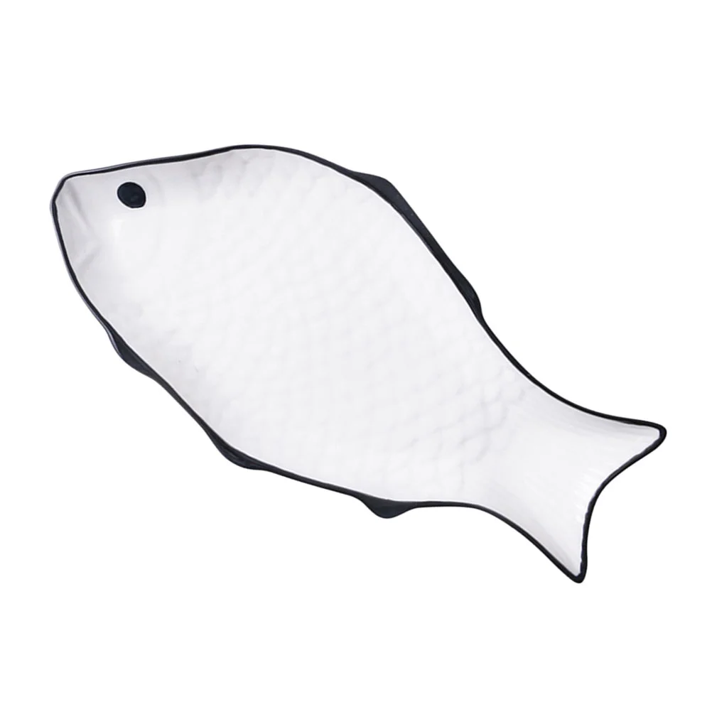 

Fish-shaped Steamed Plate Restaurant Japan Food Creative Holder Kitchen Serving Dish