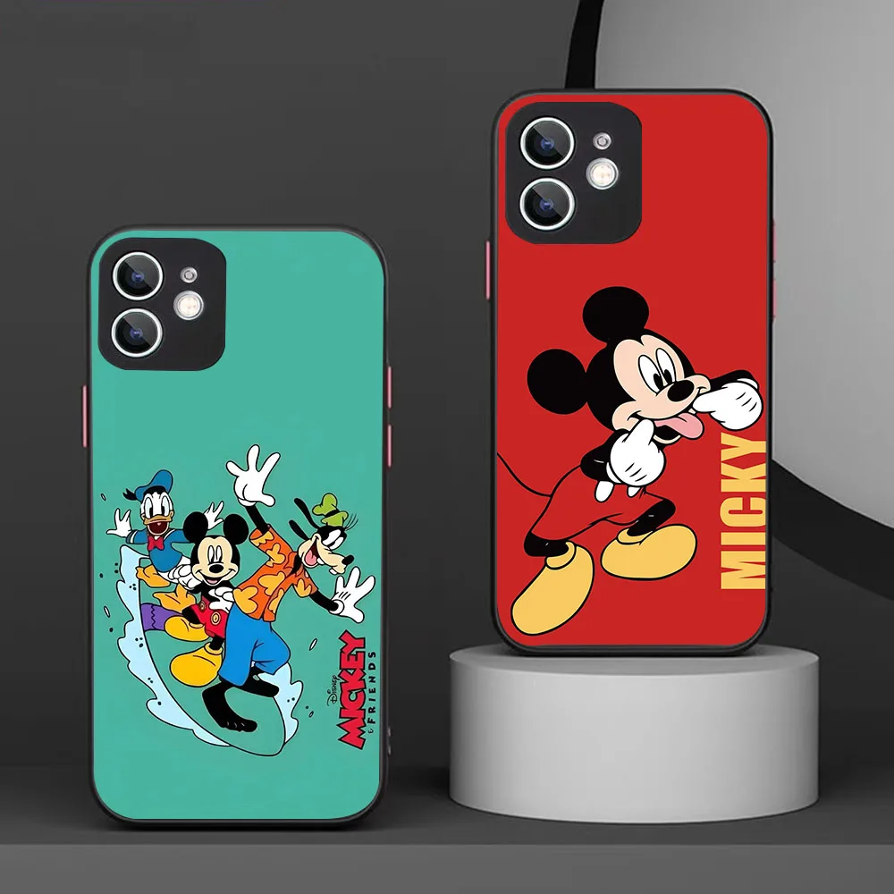 Черный силиконовый чехол WBA-24 с Микки и Минни для Moto E7 E20 32 Edge S 20 30 G G9 Pro Lite Fusion Power