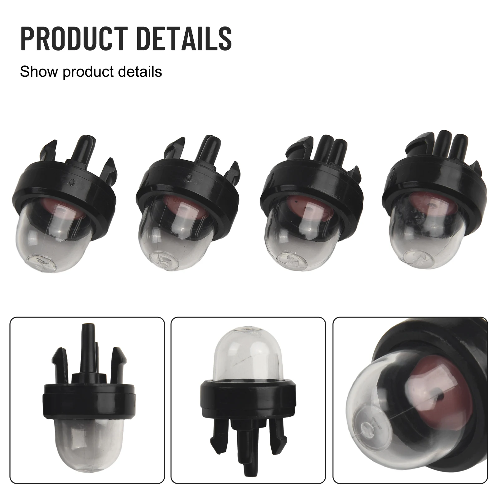 4pcs Primer Bulb For Poulan For Ryobi For Homelite For Toro For Craftsman 188-512 Chinsaw Lawn Mower Trimmer Primer Bulb