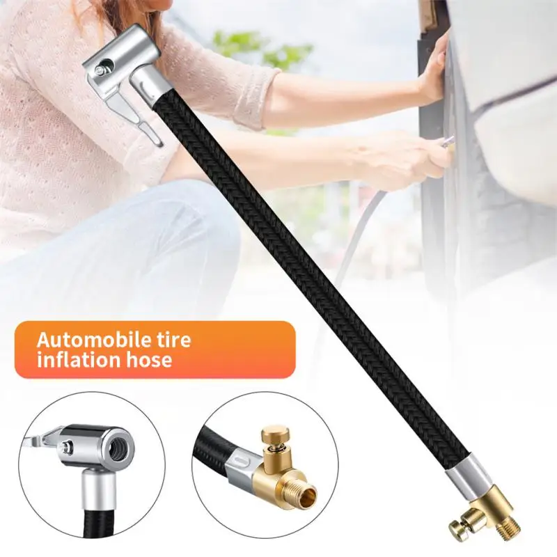 

Bike Motorcycle Car Air Pump Screw Adapter Tire Air Inflator Hose Inflatable Pump Extension Tube Adapter Twist Tyre Air Chuck