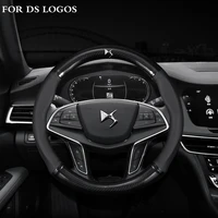 carbon fiber leather non slip breathable car steering wheel cover for ds spirit ds3 ds4 ds4s ds5 ds 5ls ds6 ds7 car accessories