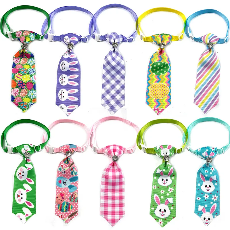 

50/100pcs Easter Dog Accessories Pet Dog Cat Neckties Bow Tie Spring Pet Supplies Small Dog Bowties Collar Pets Dogs Accessories