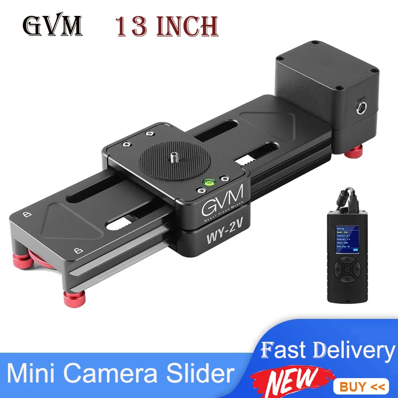 

GVM WY-2V Portable Mini Camera Motorized Slider Remote Control for DSLR Camcorder Shooting SmartPhone