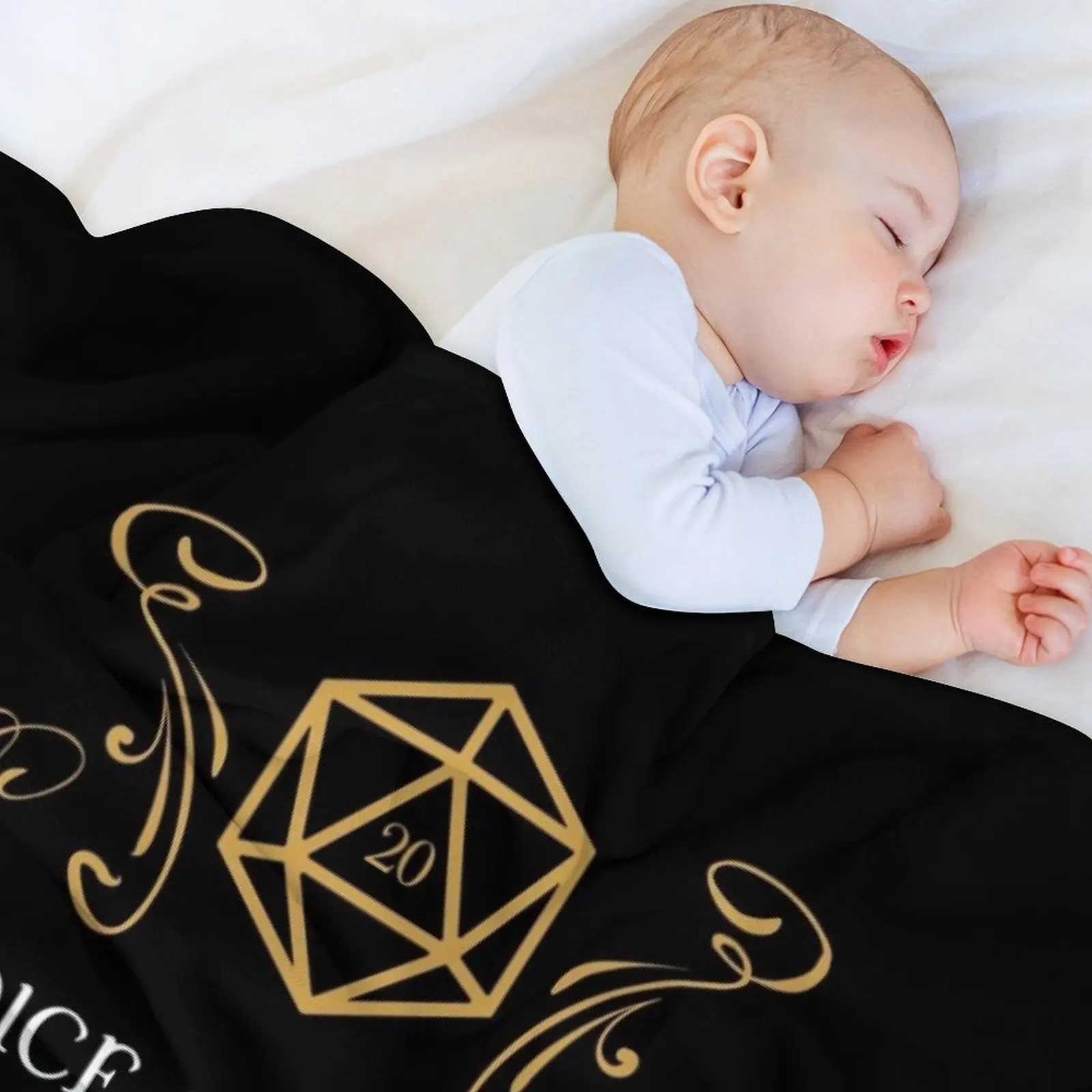 Подарочное одеяло в виде игральных костей и на вынос натуральное для