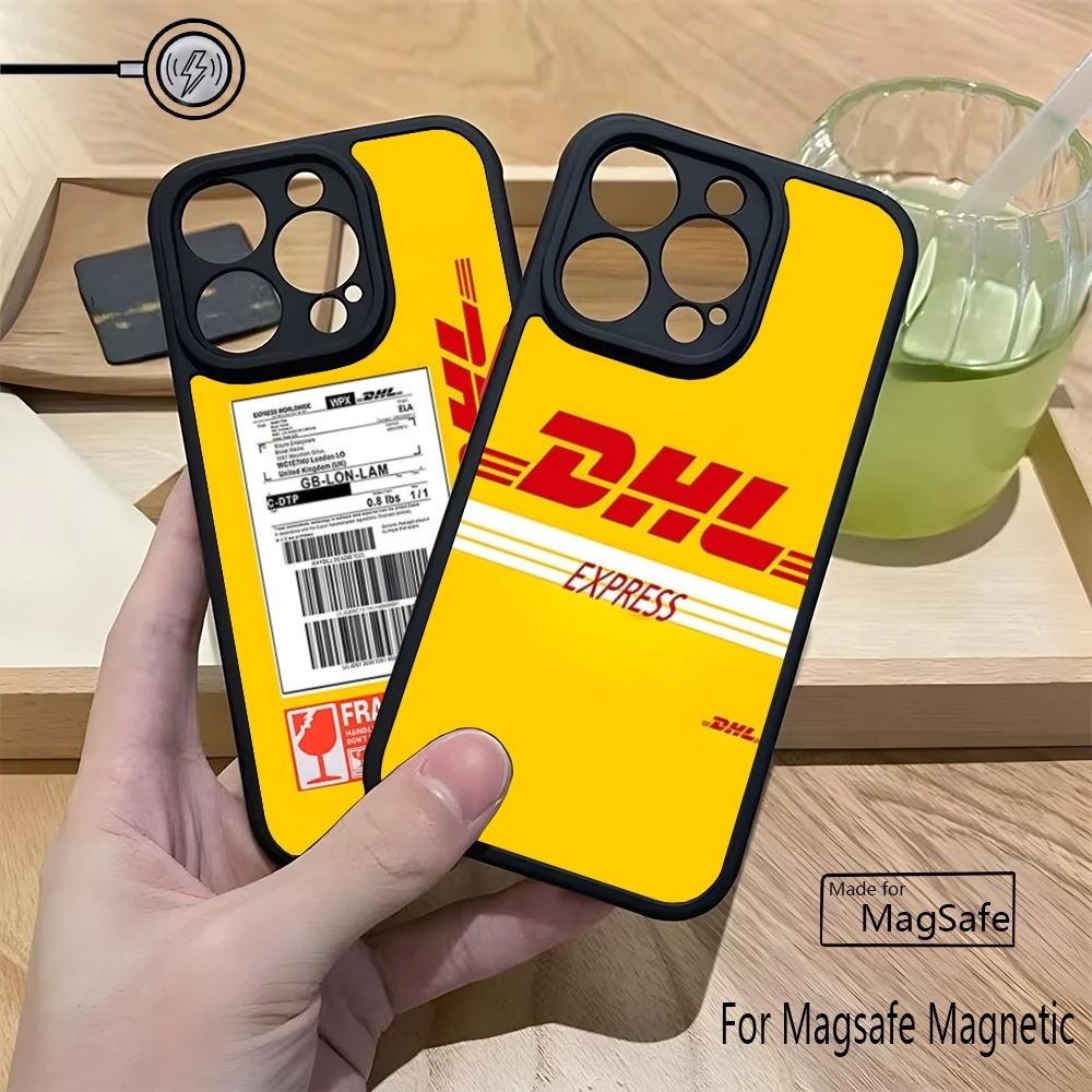 Фото Чехол для телефона DHL Express для Iphone 16 Pro Max 15 Pro 14 Plus 12 13 XR X XS Max, матовый магнитный чехол с беспроводной зарядкой №1