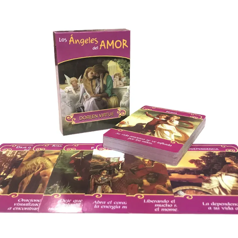 

Spanish: The Romance Angels Oracle Card Tarot Card For Entertainment Fate Prophecy Divination Family Party Oracle PDF Guide