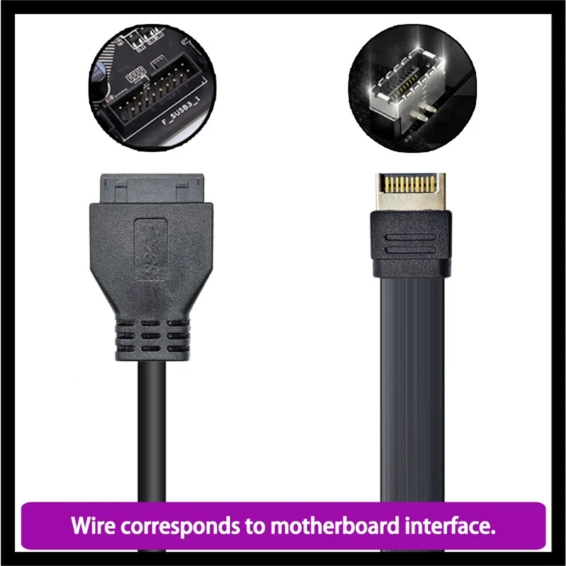 USB3.2 Разъем на передней панели типа к USB C Женский удлинительный кабель
