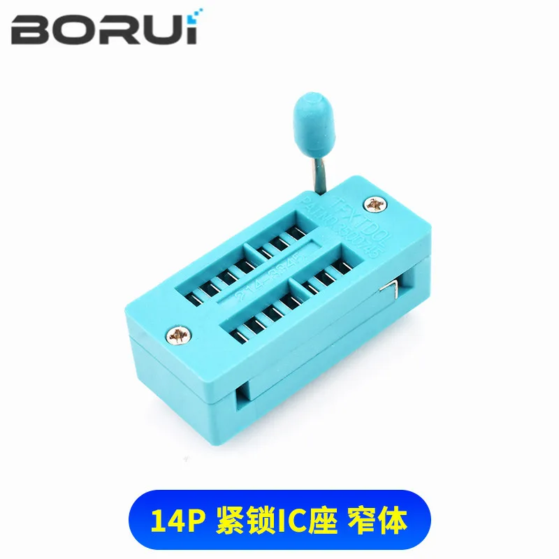 

1 шт./лот 14, 16, 18, 20, 24, 28, 32, 40 P Pin 2,54 мм, зеленый DIP, универсальная розетка ZIF IC, тестовая розетка типа припоя, сиденье с замком IC), розетка