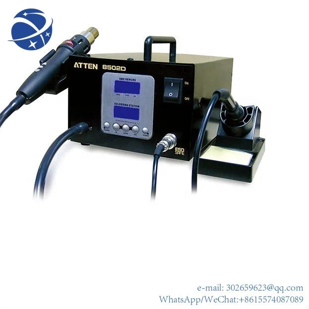 

yyhc Original Brand ATTEN AT8502D 2 in 1 Rework Station SMD Lead Free Hot Air Rework Station Soldering Station
