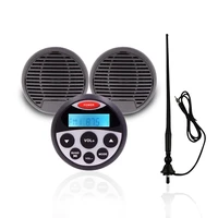 waterproof stereo marine audio system fm am radio mp3 3 waterproof marine speaker for motorcycle boat antenna sound system