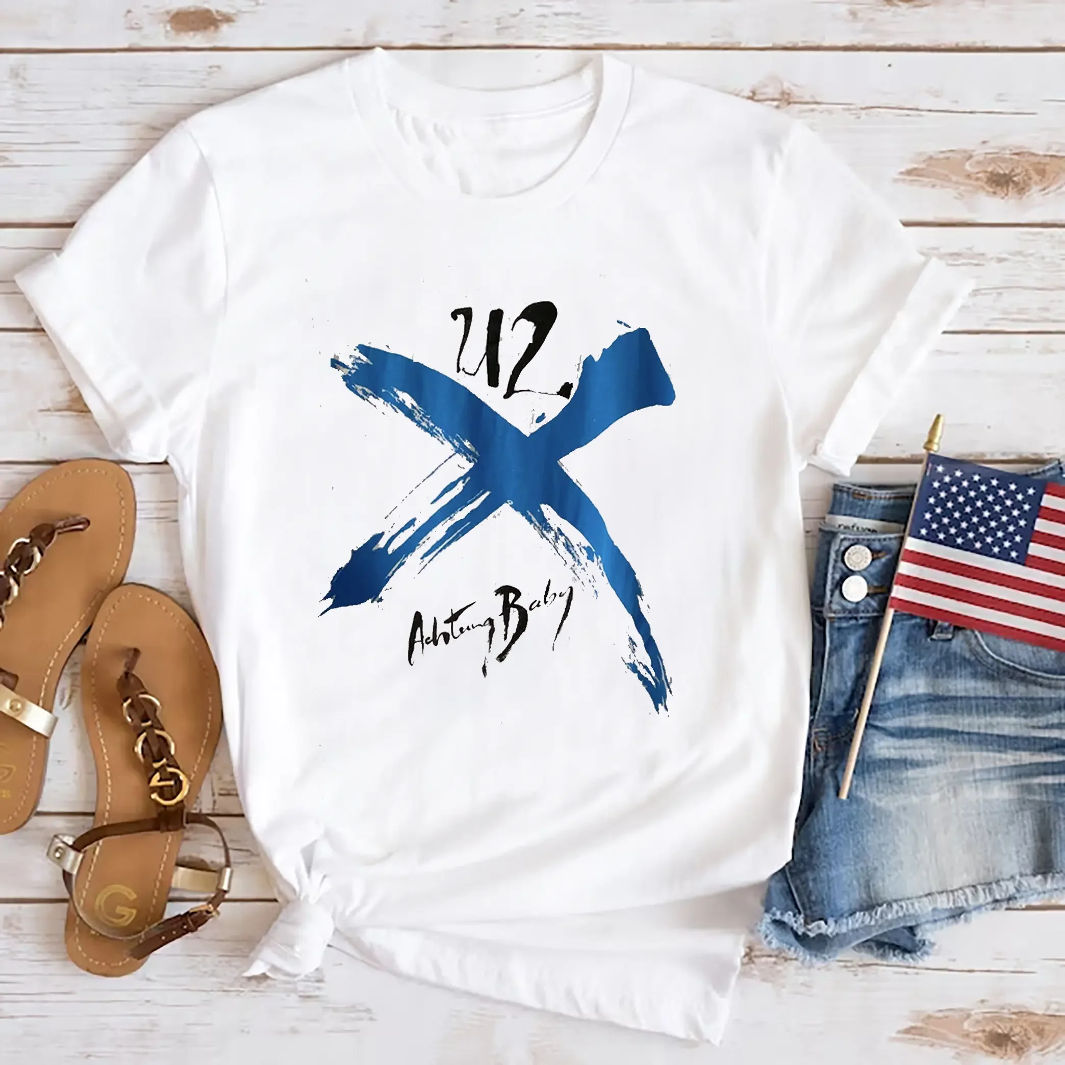 Футболка Bauung Baby U2 Band The Joshua Tree Tour 2023 товар для фанатов