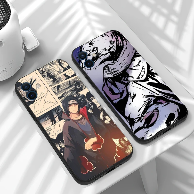 

Japan Anime One Piece Funda Phone Case For iPhone 11 13 12 Pro Max 12 13 Mini X XR XS MAX SE 2020 7 8 6s Plus Celular Black