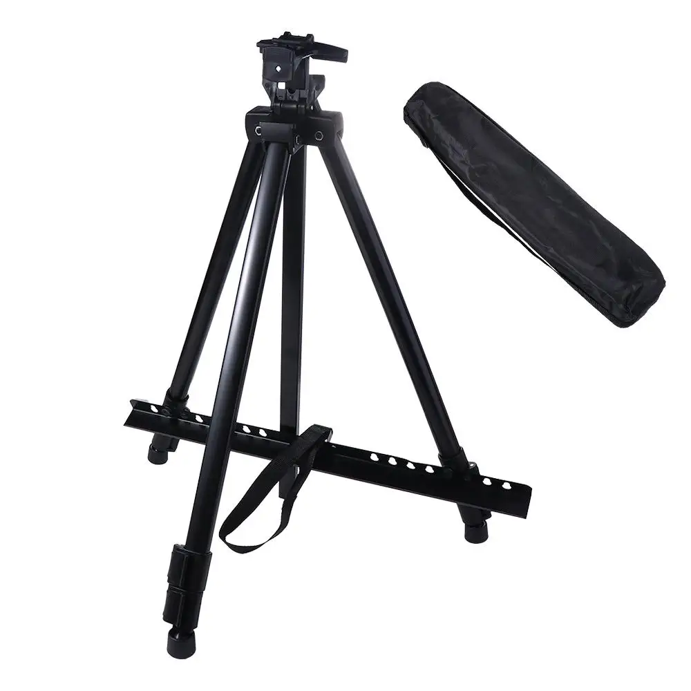 

Adjustable Artist Metal Artwork Signs Posters Foldable Drawing Tripod Sketch Easel Stand Painting Stabder Painting Easels