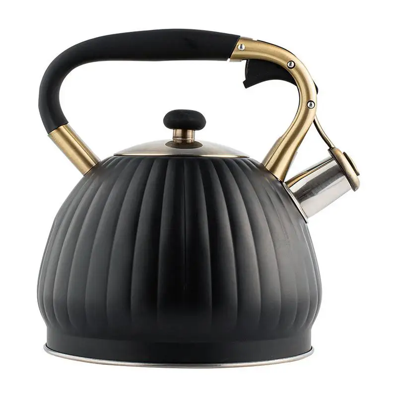 

Whistling Tea Kettles Stainless Steel Whistling Teapot Stovetop With Boils Faster Bottom Ergonomic Cookware Kettle Heat