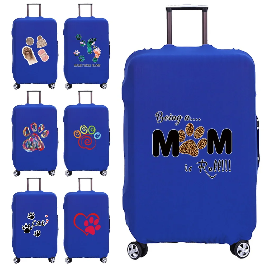 

Travel Luggage Protective Cover Footprints Pattern Traveler Accessories Elastic Suitcase Universal for 18-28 Inch Protect Case