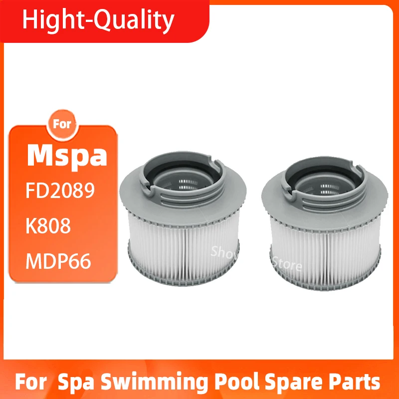 

Mspa FD2089 Hot Tub for All Models Spa Swimming Pool Spare Parts Accessories Filter Cartridge and Base Pack Replacement