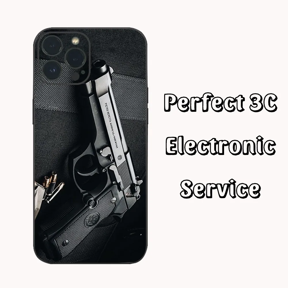 Чехол для телефона G-uns B-Beretta IPhone 16 15 14 13 12 Mini 11 Pro XS Max X XR SE5 6 7 8 Plus мягкий силиконовый