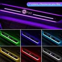 car usb power led welcome pedal light car prevent scratches pedal sill pathway lamp for fiat 500x toro cronos tipo sttada panda