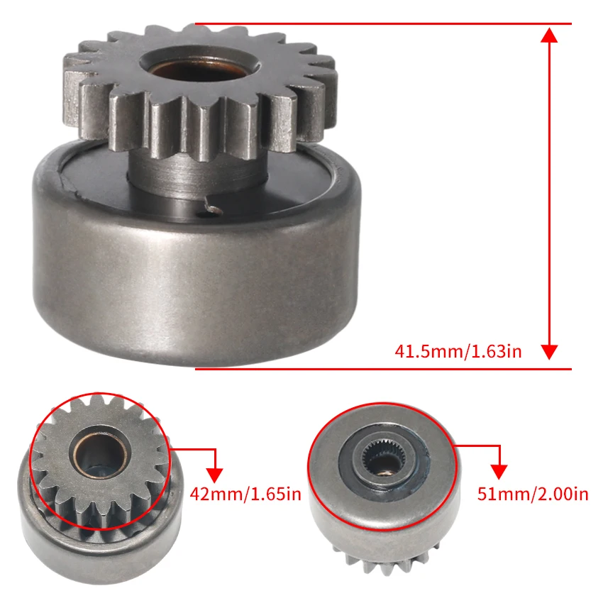 

Motorcycle Starter Motor Clutch Pinion Gear For Yamaha MOTO XV1100 XV1100S XV1000 XV1000S XV750 XV700 XV700S Virago 3LP-15570-00