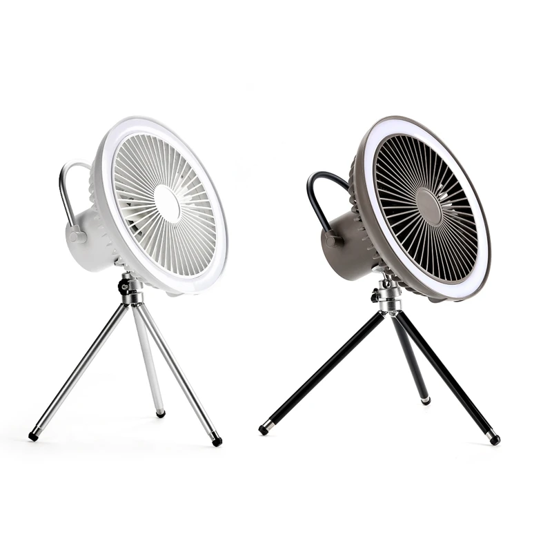 

Ceiling Fan Portable Desktop USB Rechargeable Fans with Tripod 3 Speeds Fan