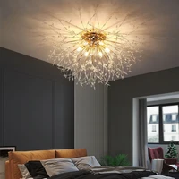 dandelion crystal led ceiling lamps modern ceiling lights bedroom indoor decoration lamps for living dining room lighting lamps