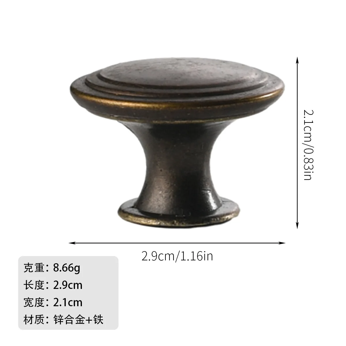 

Антикварная ручка для шкафа из цинкового сплава