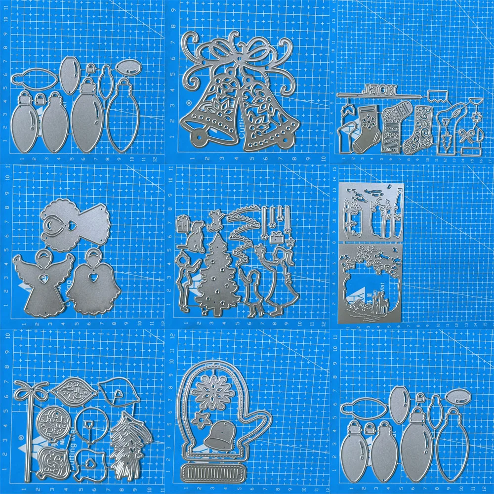 Рождественские Тематические Металлические Высечки Маленькие Колокольчики