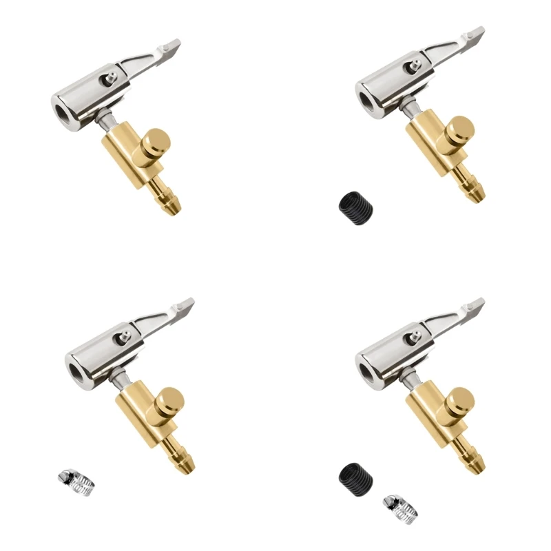 

F1CF Car Tyre Pump Nozzle Clamp Deflate Car Motorcycle Bike Air Chuck 6.5mm