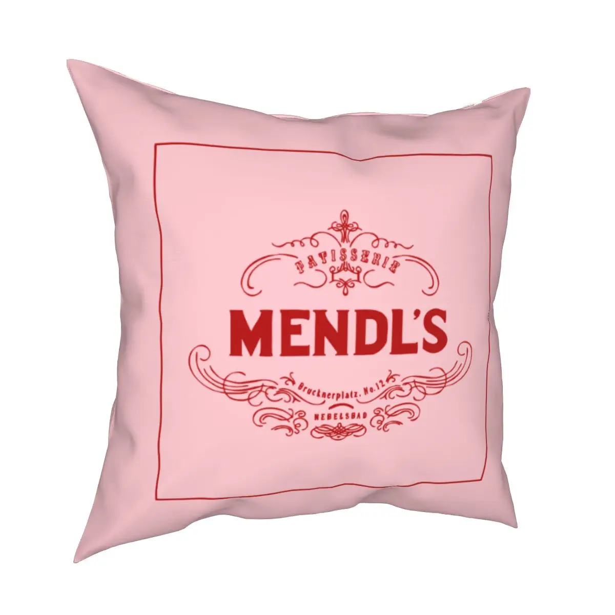 

Mendl's Patisserie Pillow Case The Grand Budapest Hotel Wes Anderson Movie Cushion Cover Decor Pillowcase for Room 45*45cm